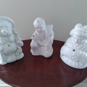 Vintage Ceramic Sculptures, Set of Four, Made in Japan